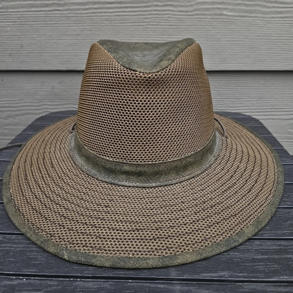 Henschel Men's Polycotton Packable Mesh Breezer Safari Outback Hat Brown Size XL